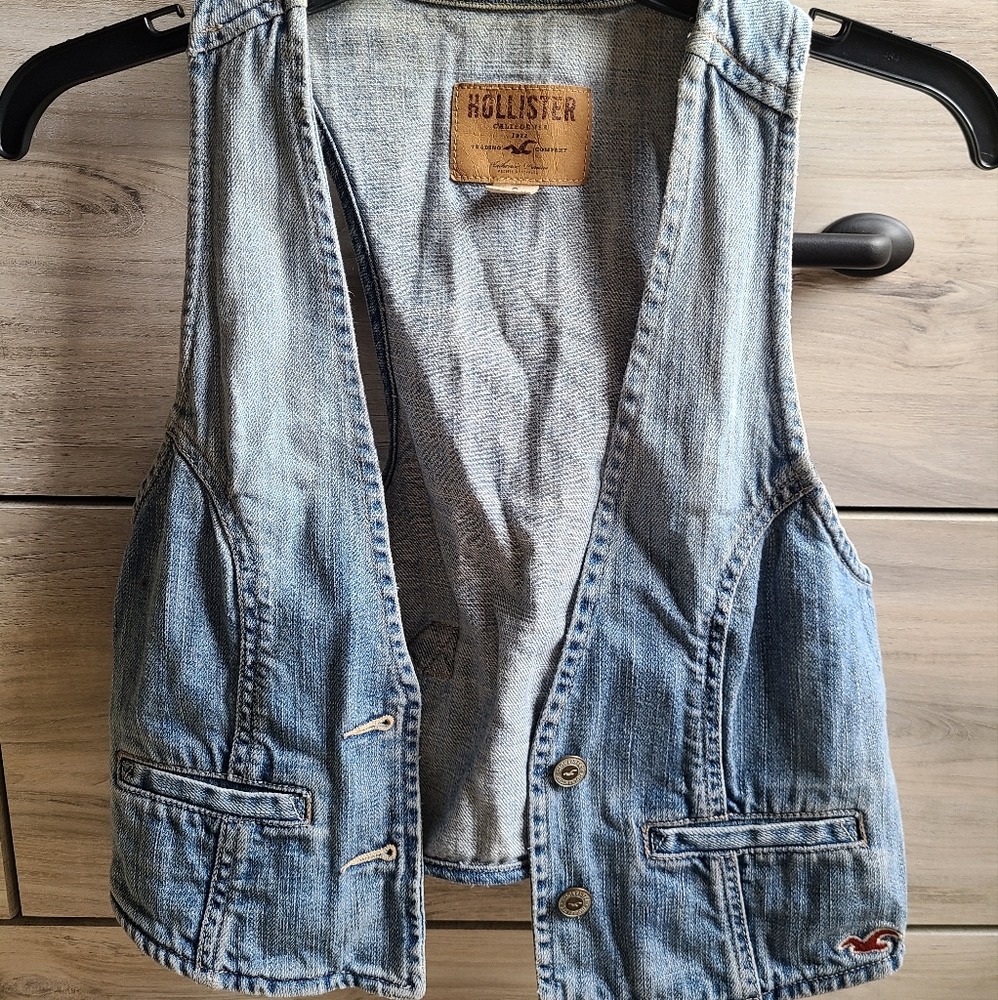 Hollister denim vest